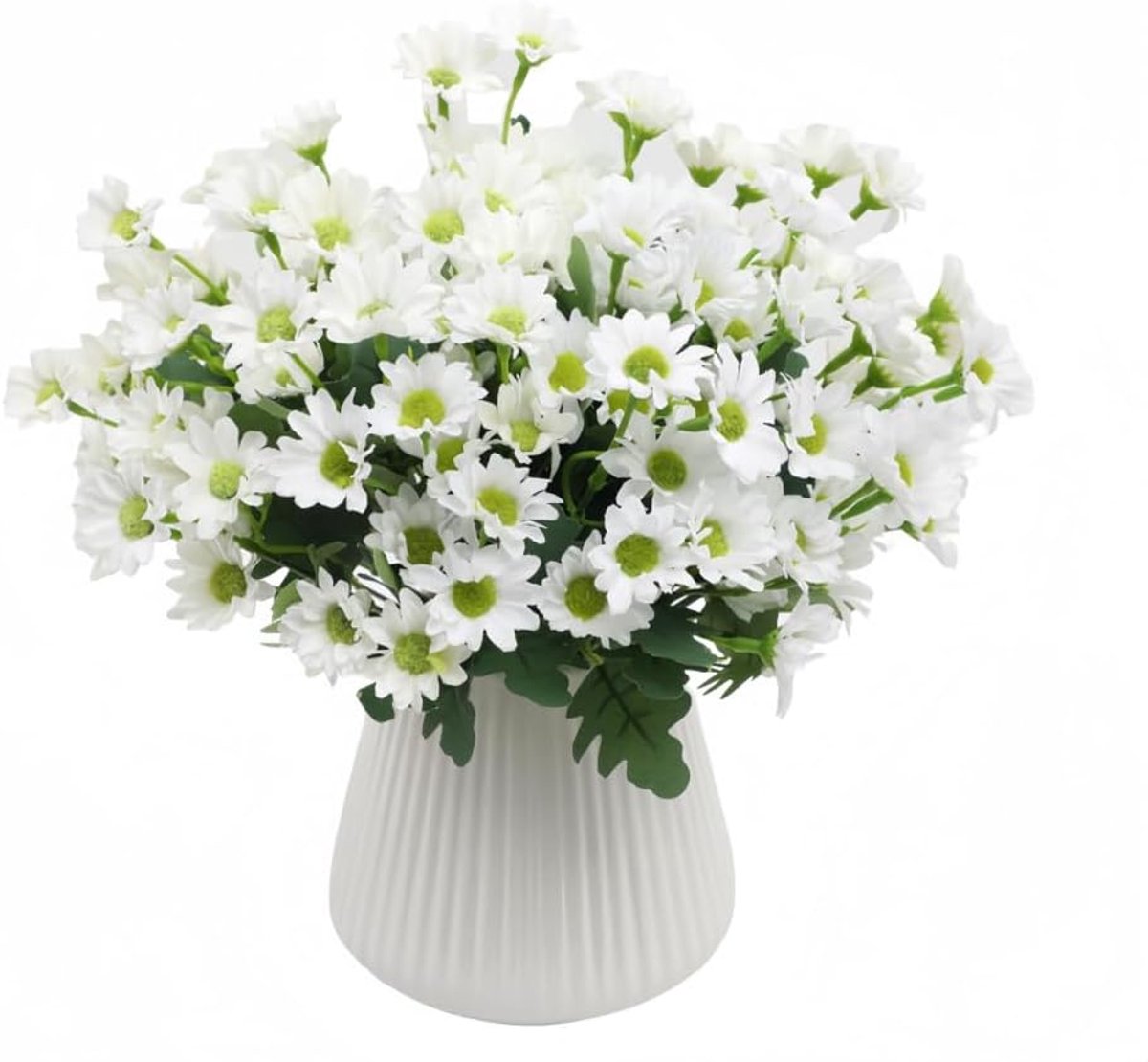 4 stengels 12,6 inch kunstmatige madeliefjes bloemen 80 hoofden nep zijde Braziliaanse madeliefjes pastorale stijl - ShopVlot