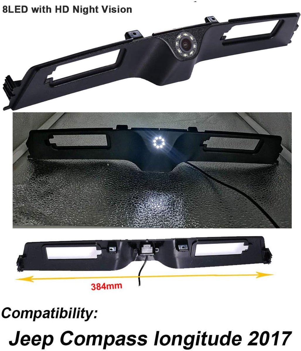 【8 LED Night Vision】High Quality Trunk Handle Rear View Camera with Switch, Waterproof Wide Angle,Replacement for Jeep - ShopVlot