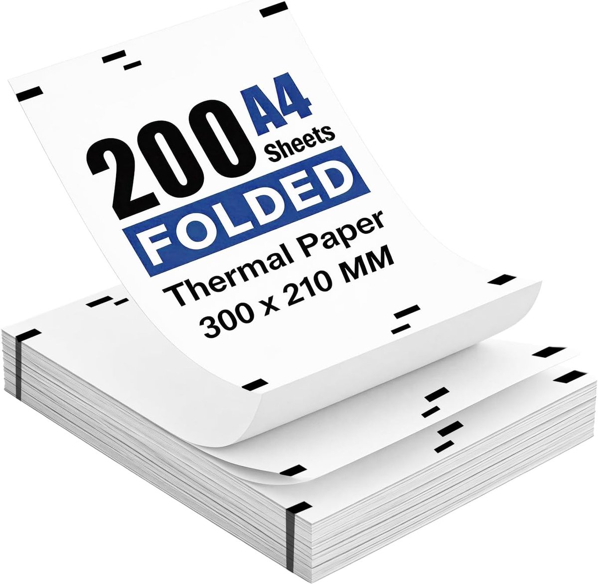 Thermal Paper A4 (200 Sheets), Quick Dry Thermal Paper, 210 x 297 mm Thermal Paper A4, BPA-Free, Compatible with - ShopVlot