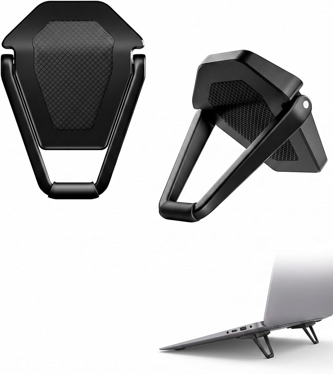 Toetsenbordstandaard en laptopverhoging, 1 paar, zelfklevende zinklegering, ergonomische typ-houding en - ShopVlot