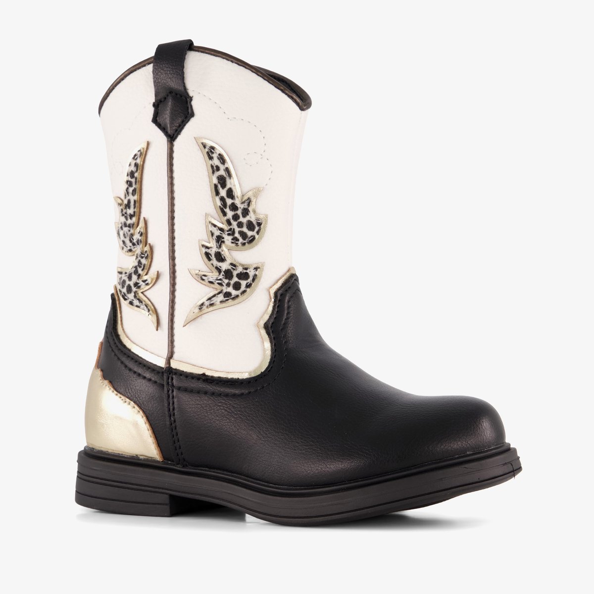 Blue Box meisjes cowboylaarzen zwart wit - Maat 24 - Uitneembare zool
