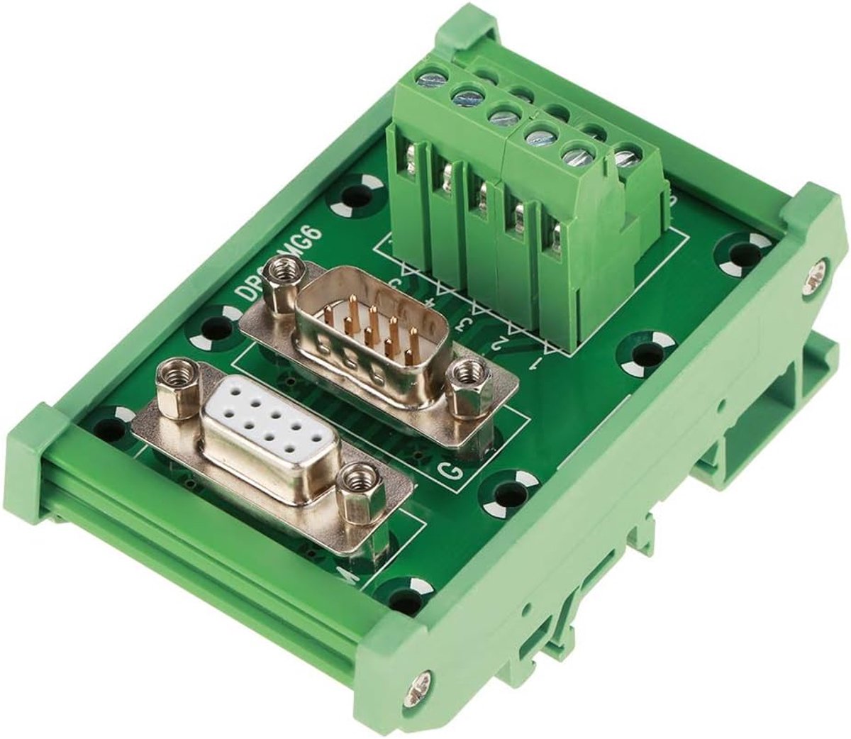DB9 module - DIN Rail Mount - Male en Female connectors - Flexibele seriële communicatie - ShopVlot