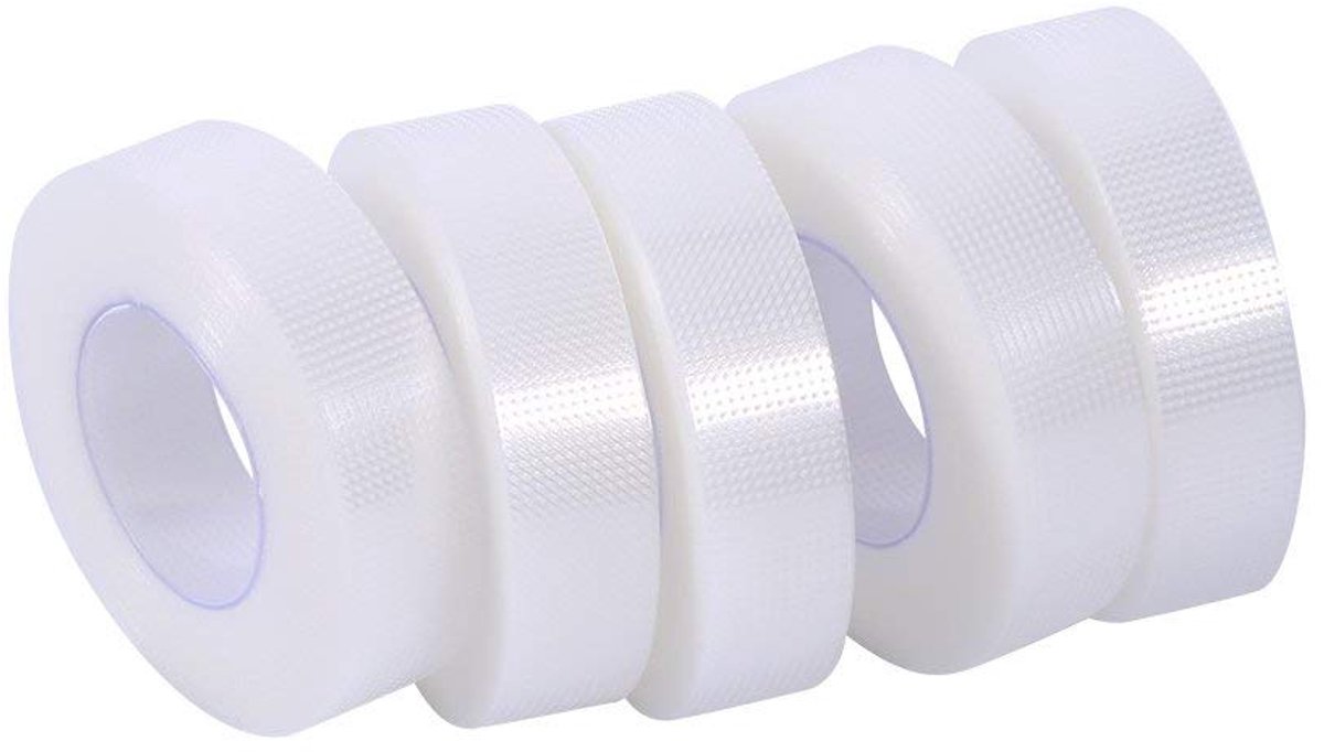 Valse Wimpers Tape 5 Rollen - Transparante Medische Hechtband - Ademend - Geschikt voor Wimperextensions - ShopVlot