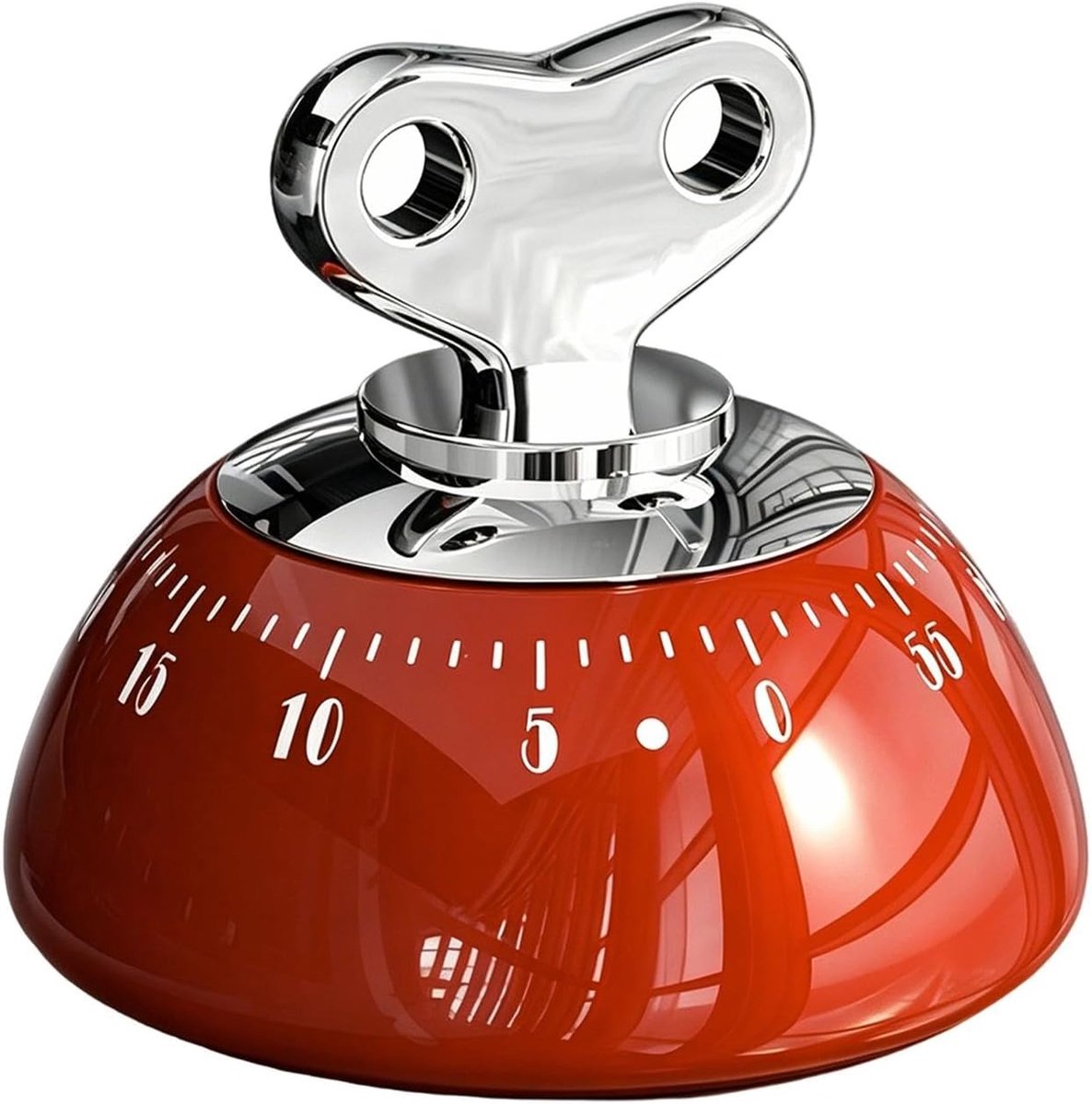 Tijdscherm mechanische timer - rood - milieuvriendelijk - ideaal voor de keuken - ShopVlot