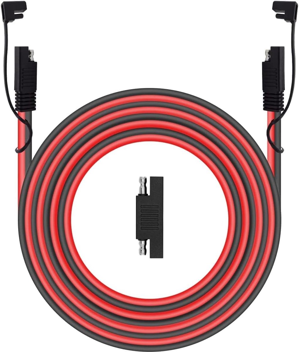SAE verlengkabel 300 cm - 16AWG - zwaar uitgevoerd - ideaal voor zonnepanelen en voertuigen - ShopVlot
