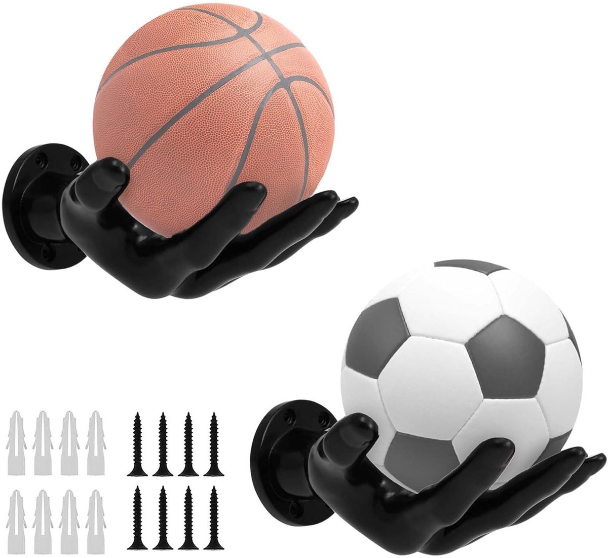 Handballhouder 21,5cm x 15cm - Ultra veilige wandmontage - Stabiele opslag voor handballen - ShopVlot