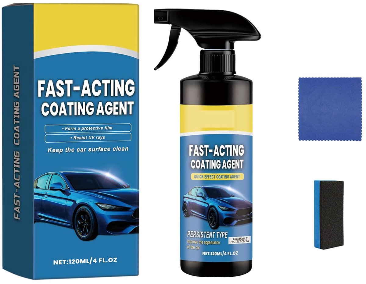 Coating Spray Auto - Multifunctionele Vernieuwing - Krassenverwijderaar - Effectieve Lakbescherming - ShopVlot