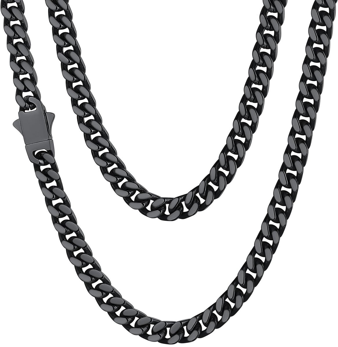 Solidchoice - RVS Cuban Ketting voor Mannen en Vrouwen, Diverse Breedtes
