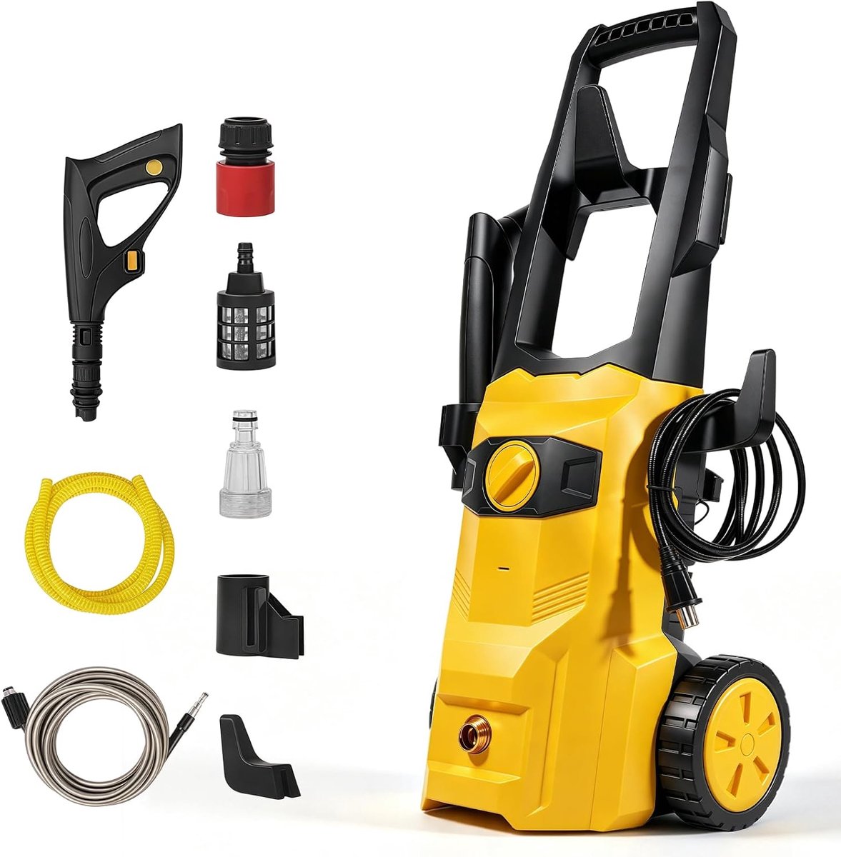Hogedrukreiniger 810 W - Compact en mobiel - 36 bar waterdruk - Ideaal voor auto en tuin - m-winkel