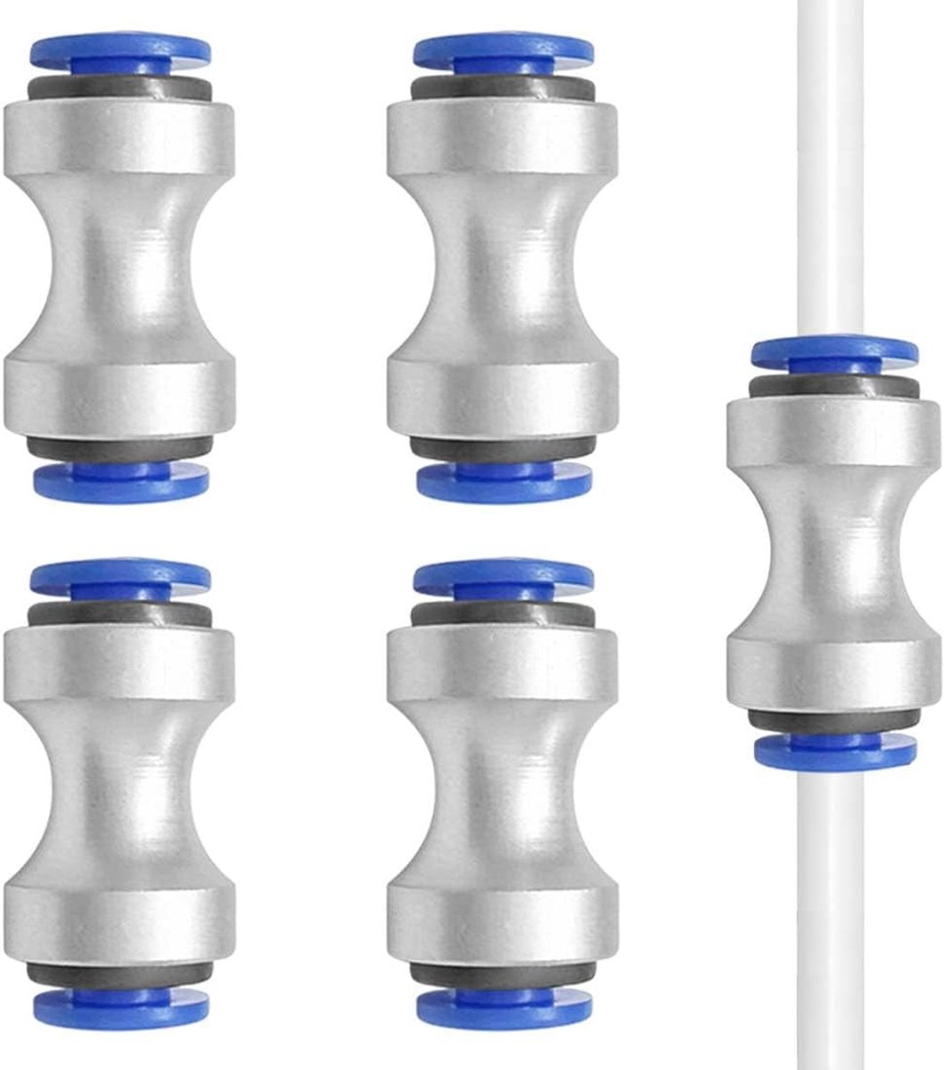 Teflon voederpijp verbindingen - 4 stuks - PTFE buis koppeling - voor pneumatische aansluiting 3D-printer - ShopVlot