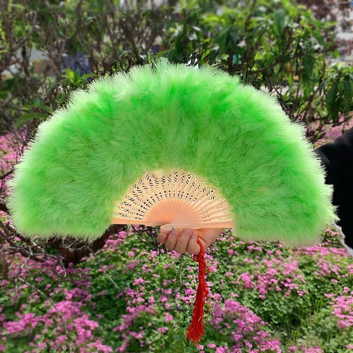 Vouwfans met kant voor bruiloften, feesten en kostuums - Vintage handfans voor zomer en carnaval