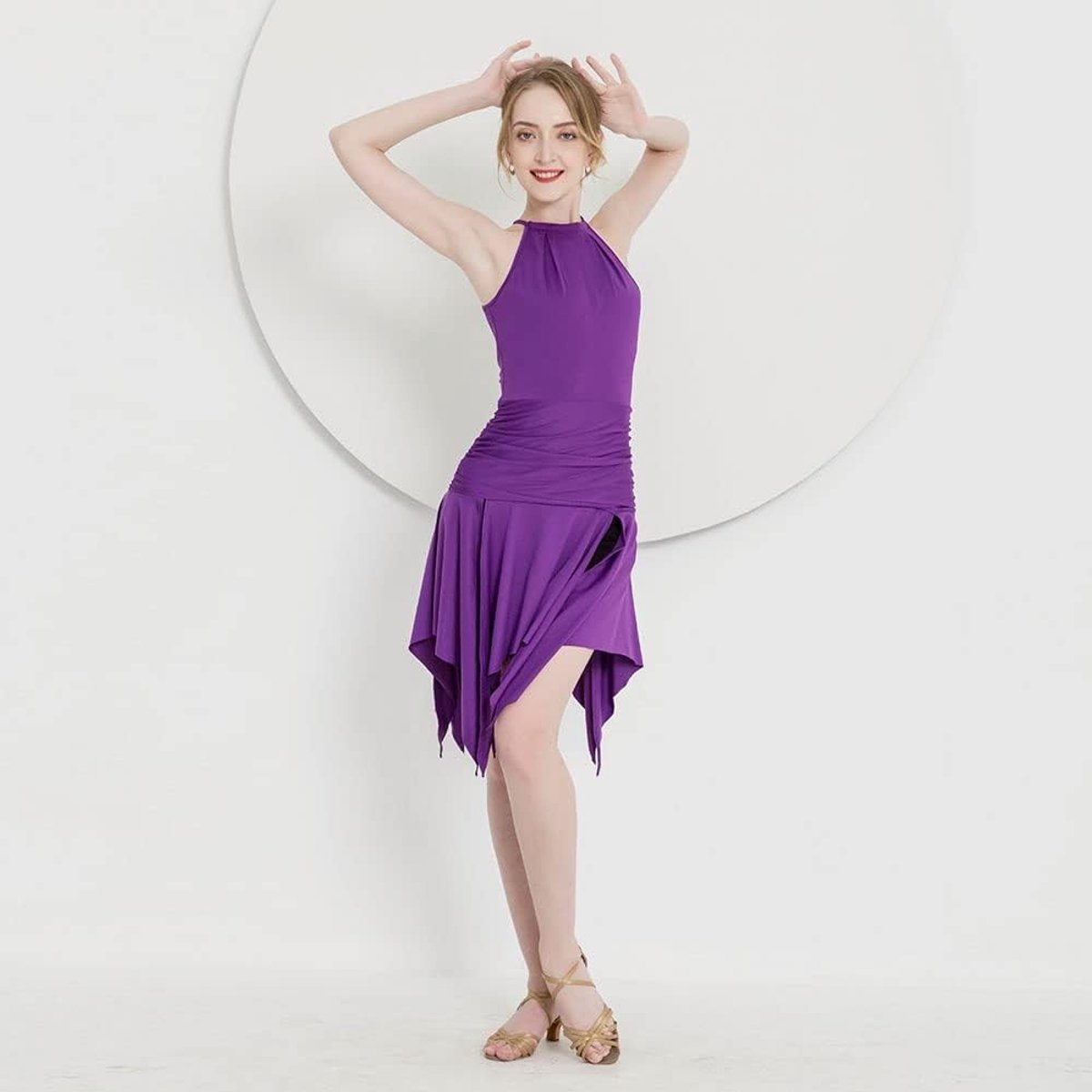 Elegante Latin Ball Gown voor Dames - Salsa, Rumba en Samba Dansjurk met Stijlvolle Details