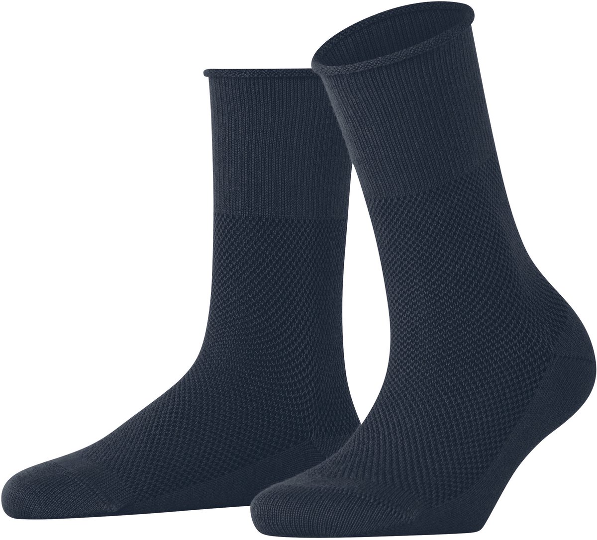 Esprit Bold Knit gedessineerd katoen wol sokken dames blauw - maat 39-42