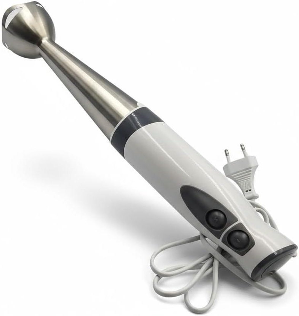 Staafmixer - Keukenmixer - Sauzen Maken - 2 Snelheden - 27.5 cm - Zilver Wit