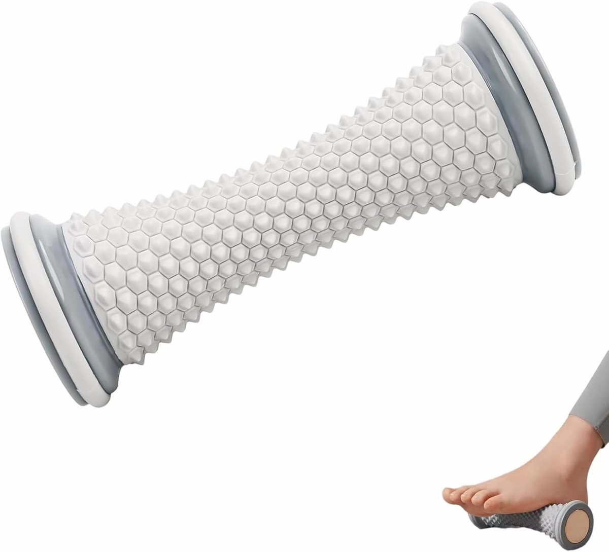 Draagbare Rubber Massage Roller voor Voetmassage, Ontspanning en Verlichting van Fasciitis en Stress
