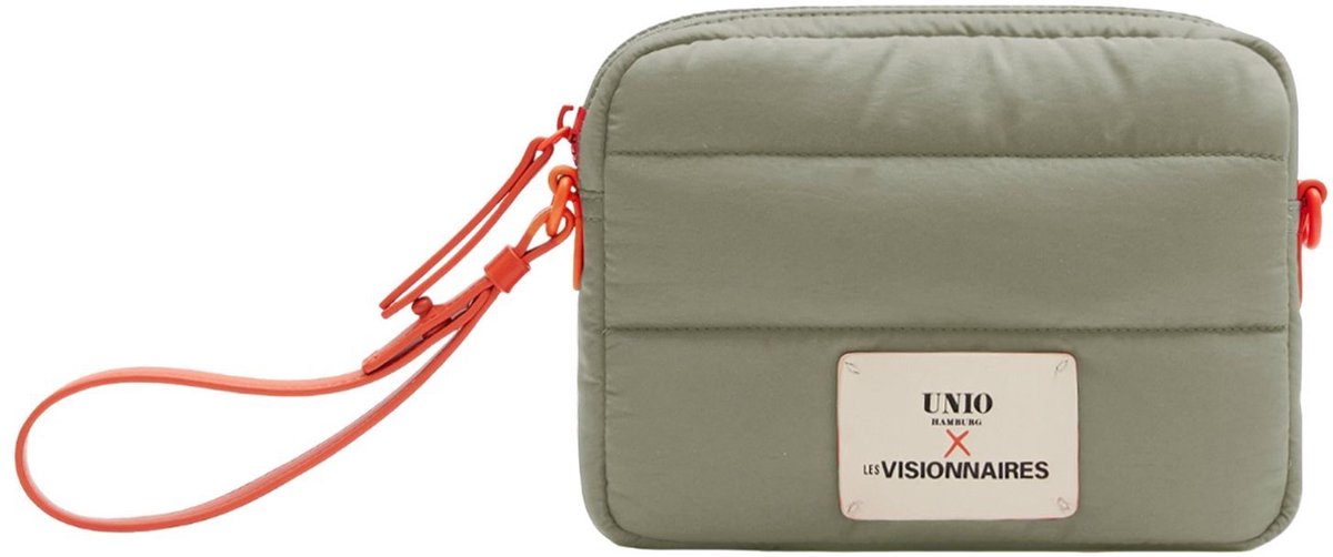 Unio Hamburg x Les Visionnaires schoudertas Puffy Unio Paris Tea Green kaki