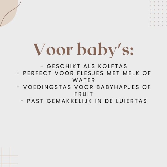 HSNL® Kolftas Panterprint - Geïsoleerde Koeltas voor Borstvoeding, Lunch en Drankjes - Compacte Lunchtas - Geschikt voor Babyflessen van hsnl — afbeelding 4
