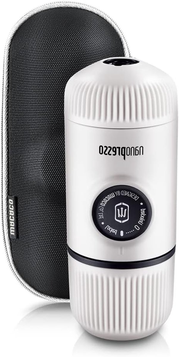 Draagbare Espressomachine Handmatige Koffiemaker Espresso Zetten 18 Bar Druk 2 8 Ounces Wit