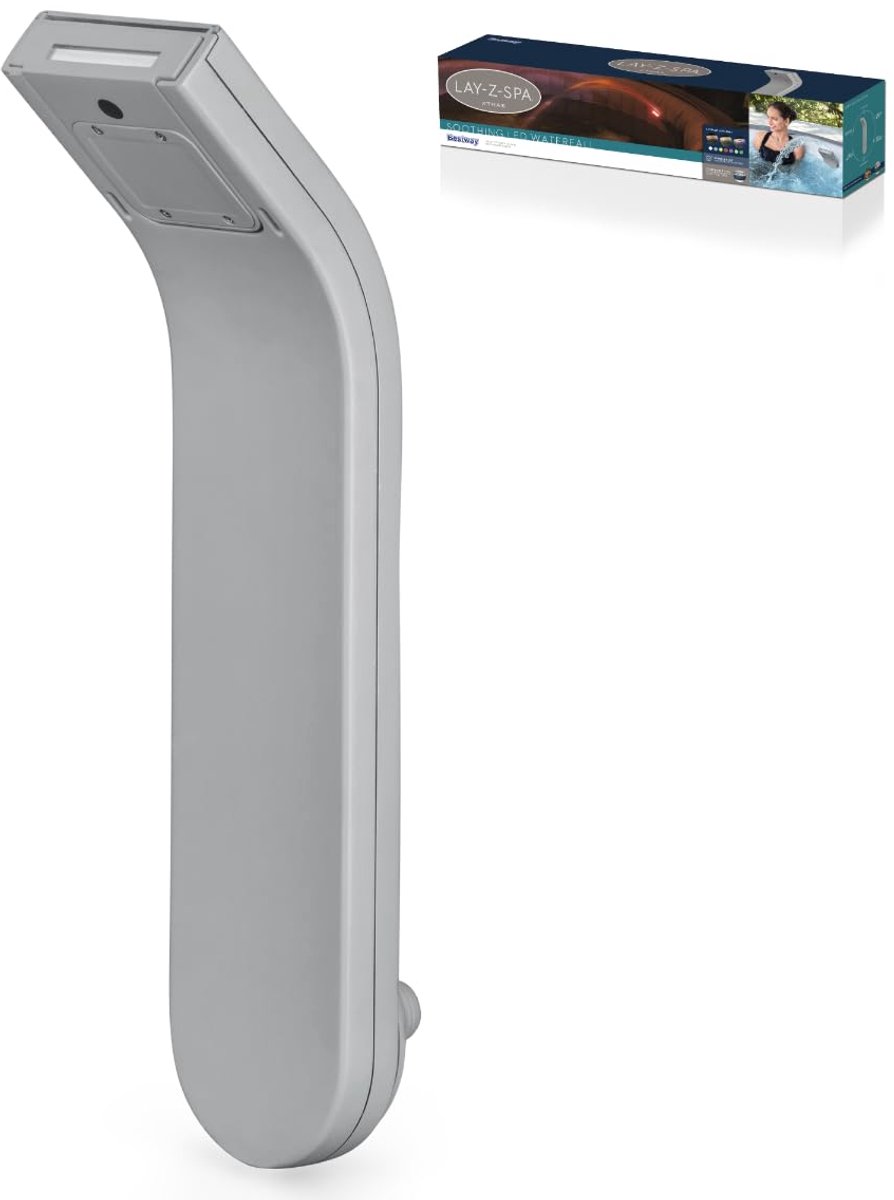 SnelShoppen - Lay-Z-Spa Waterval met LED-verlichting, rustgevende waterval voor AirJet Hot Tubs, 7 kleuren, ideaal voor tuin, wellness, en ontspanning