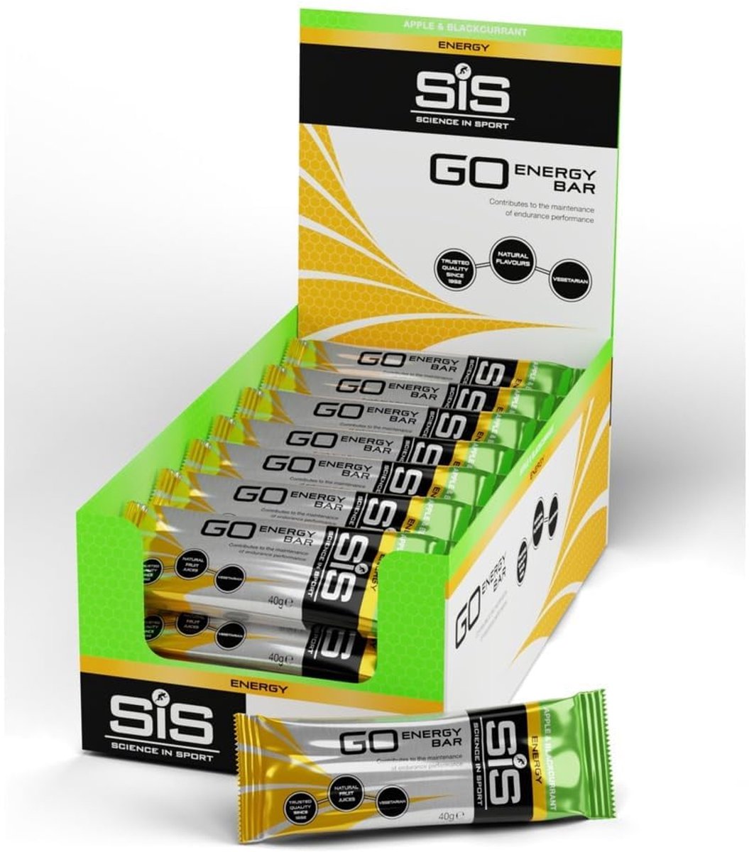 Science in Sport GO Energy Bar Mini, Appel & Zwarte Bes, Pak van 30