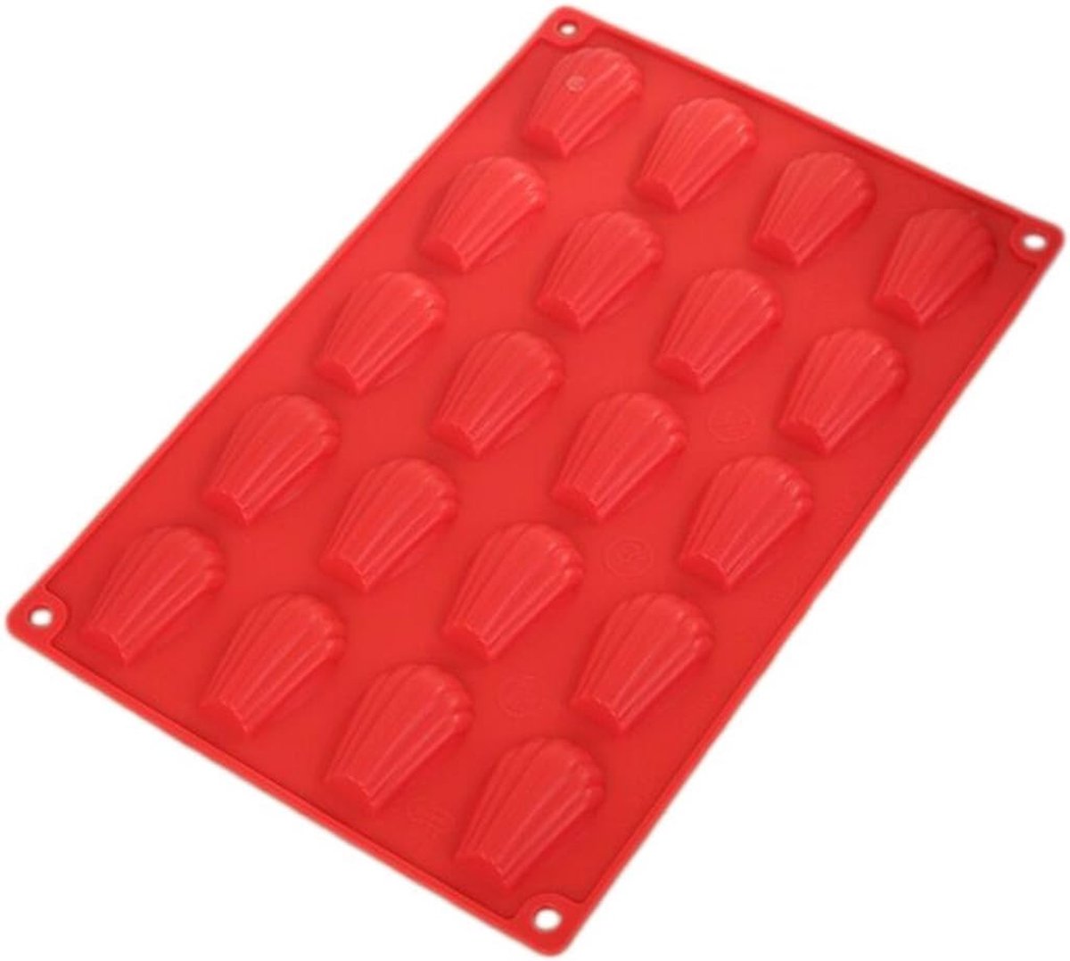 Eén cakevorm, schelpvormige bakvorm Geschikt voor 20 holtes | Flexibel en antiaanbaklaag, 19,5 x 30 cm, gemakkelijk te ontvormen
