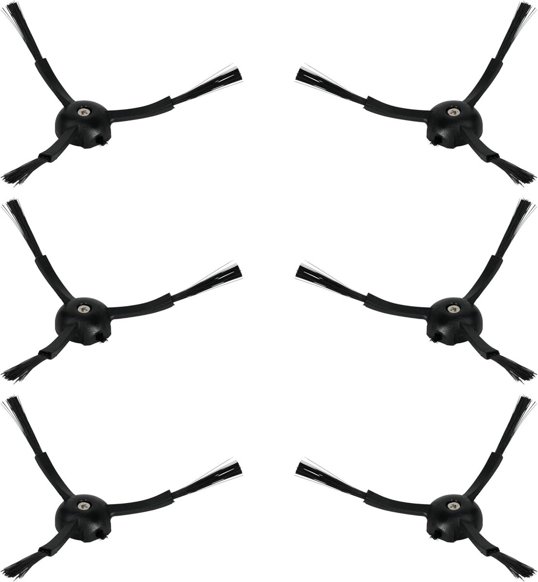 Zijborstels voor Roborock Stofzuigers, 6 Stuks, Duurzaam Nylon voor Effectieve Hoek- en Randreiniging, Compatibel met S8 MaxV Ultra, S8 Pro Ultra, Q Revo en Meer
