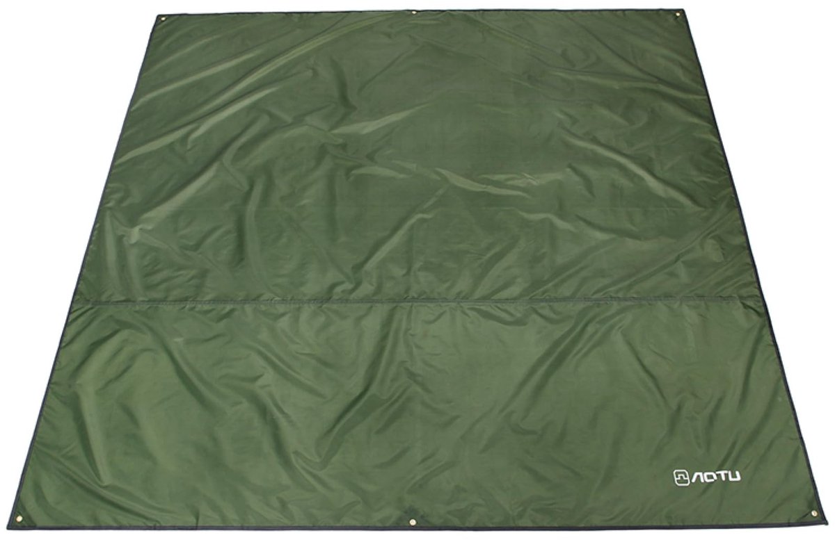 SnelShoppen - Waterdicht Tentzeil, Dekzeil voor Hangmat, Tenttapijt, Voortenttapijt, Voortentvloer, Outdoor, Camping, Zandstrand, Groen, 1,5 x 2,2 m