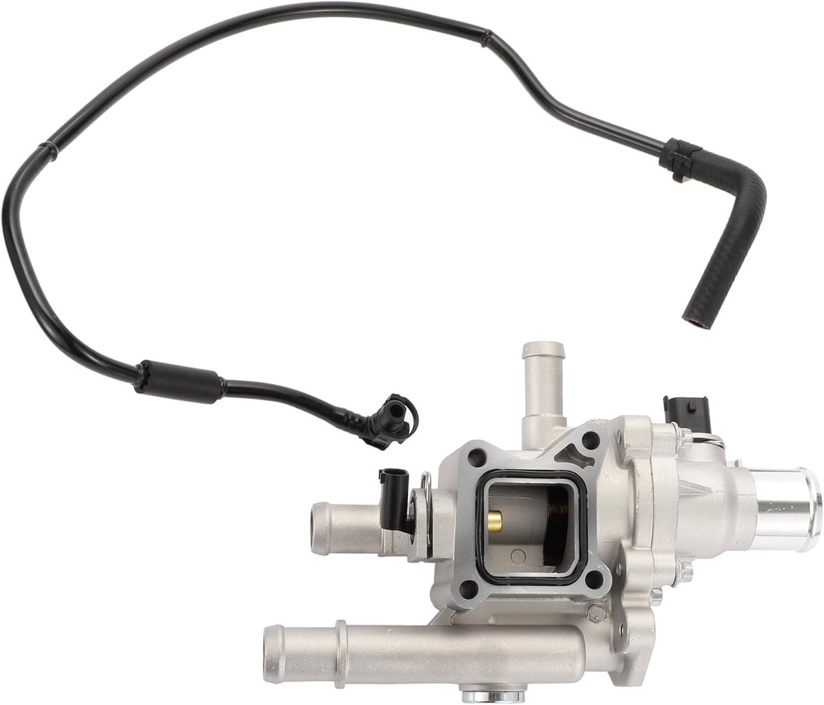 SnelShoppen - Auto Thermostaat Behuizing 25192228 Voor Chevy Sonic 1.8L 2012-2018 - Duurzaam Aluminium Legering - Zilverkleurig - Motor Koelvloeistof