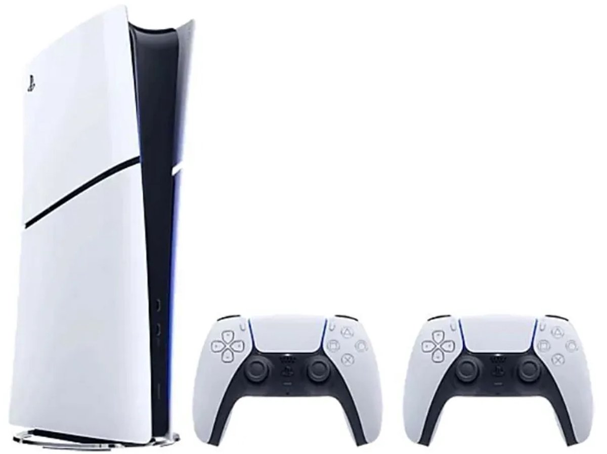 Sony Playstation 5 Slim Digital 825gb+2dualsense Console Zilver Europe PAL / EU Plug 220V thumbnail 2