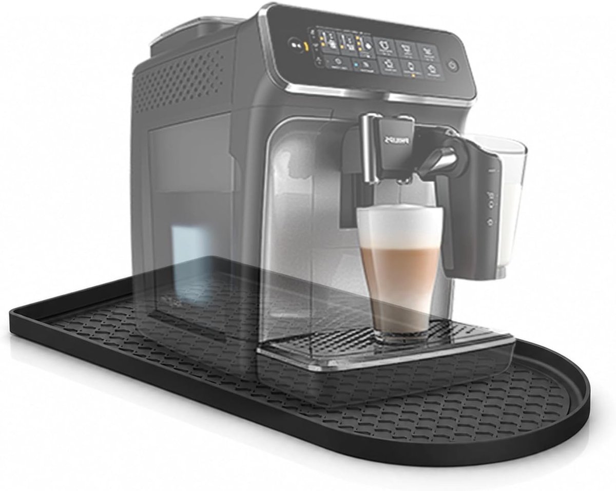 Onderlaag voor koffiezetapparaat, hittebestendige siliconen mat, veilig en duurzaam, ideaal voor keuken en theekeuken, waterbestendig en eenvoudig schoon te maken