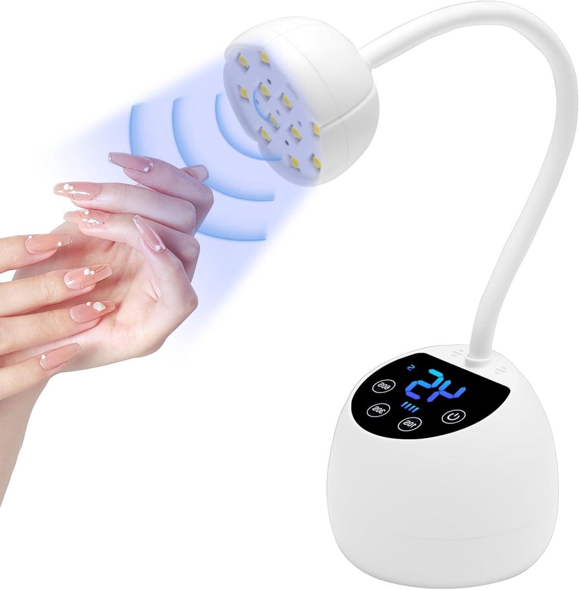 Mini UV Lamp - Nageldroger Gel - Gelnagels Uitharden - Slimme Autosensor - 36W Vermogen - Wit