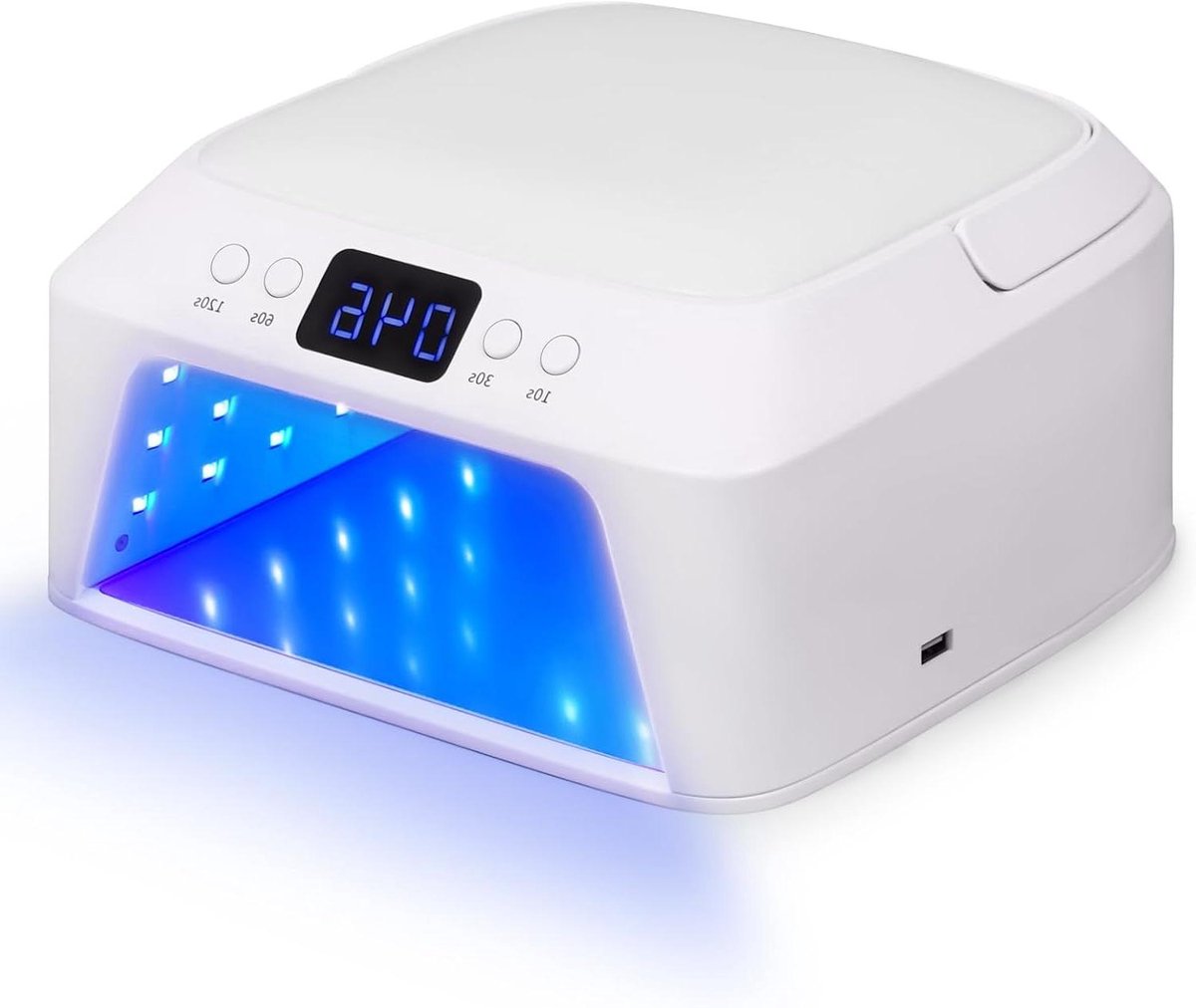 Nageldroger UV LED - Gelnagellamp - Nagels Uitharden - 71 Lampkralen Dubbel Display - 25 x 24.5 x 13.9 cm