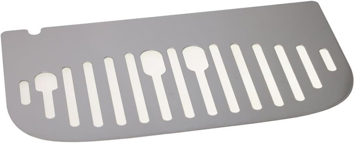 Afdruipplaat Koffiemachine - Lekbak Onderdeel - Koffie Maken - Roestvrij Staal - 23 x 13 cm - Zilver