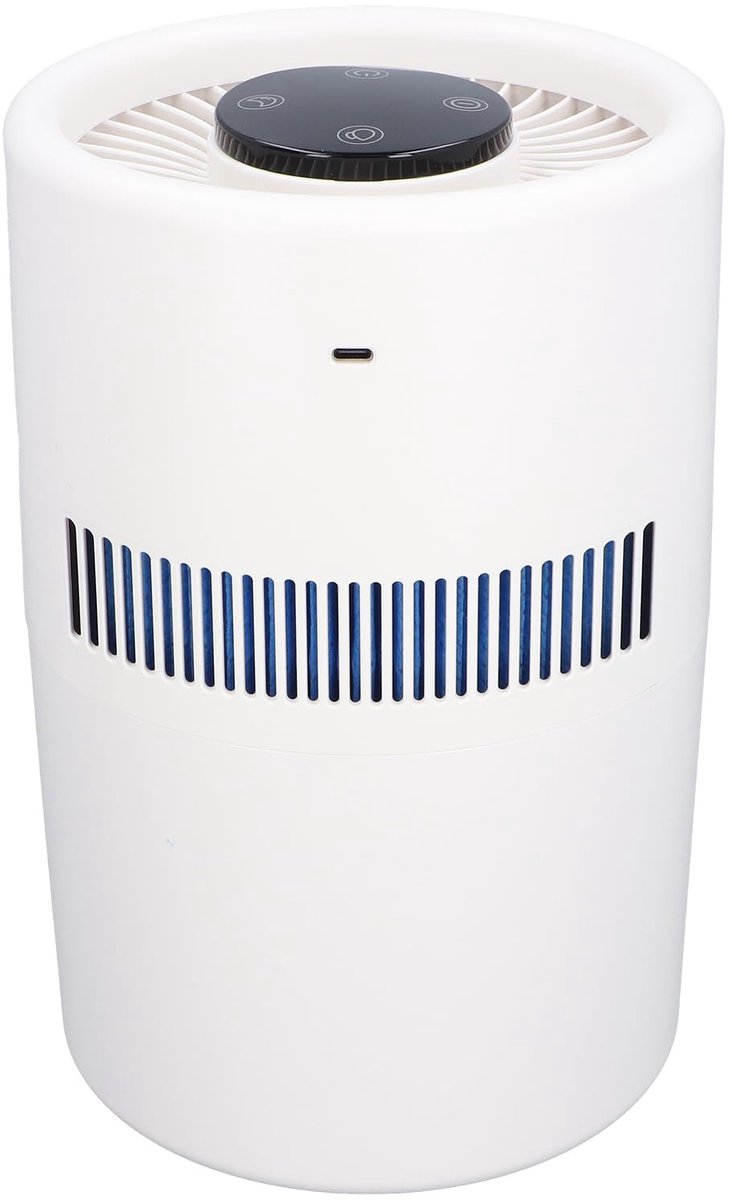 SnelShoppen - Luchtreiniger met Luchtbevochtigercombo 2 in 1 - 5W Stille Luchtreiniger met 4L Watertank - Aromatherapie Diffuser voor Thuis, Keuken, K