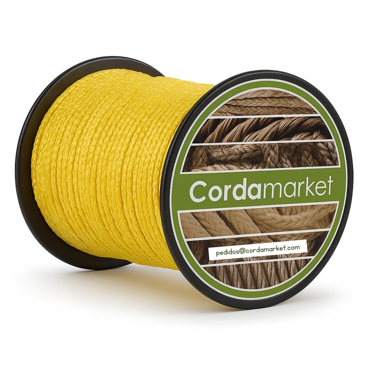 SnelShoppen - Geel Driza Dyneema Touw 3 mm tot 25 m - Sterk en Lichtgewicht Touw voor Camping, Tuin en Klussen - Uniseks Touw voor Volwassenen