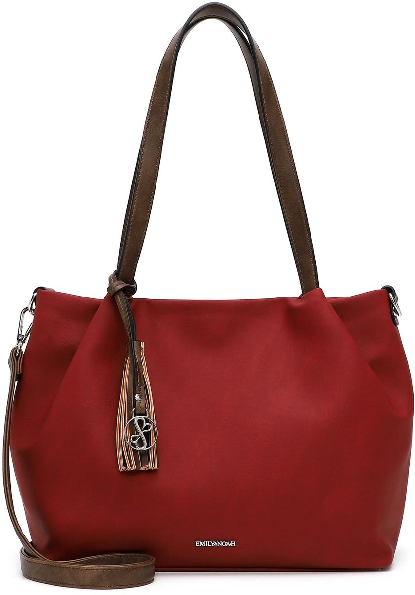 EMILY & NOAH Shopper E&N Elke ( 62791 ) - Dames handtassen - bordo cognac 697