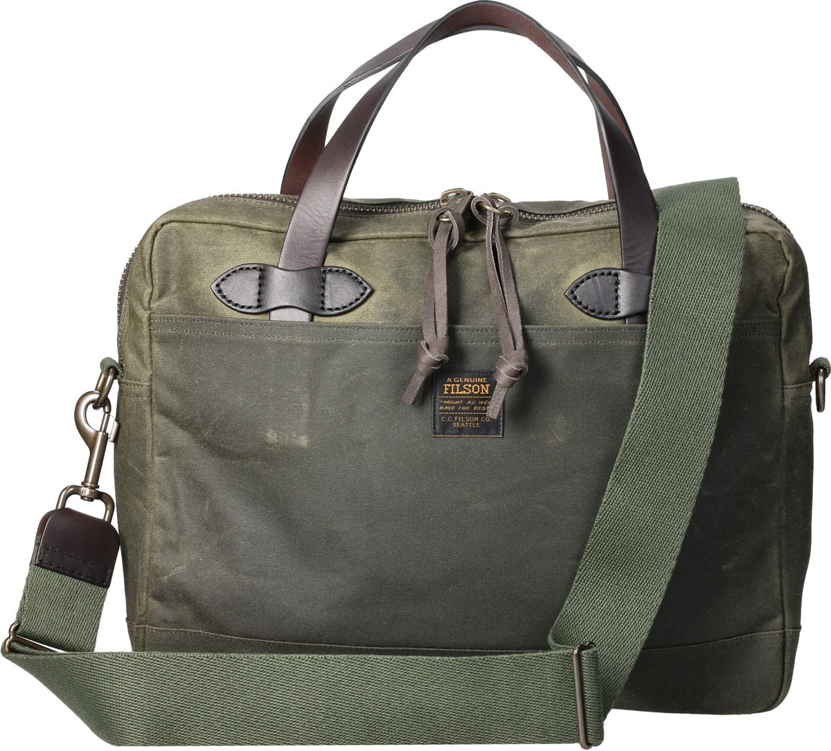 Filson Tin Cloth - Aktetas 15.6 45 cm (otter green)