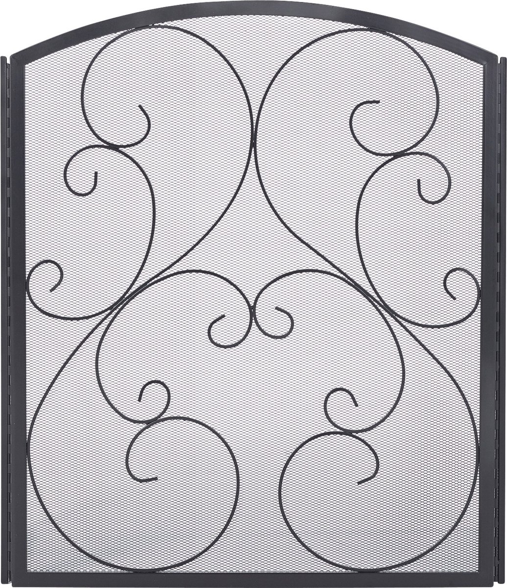 Practo Home - Haardscherm - Design Classic Zwart - 122x75,5cm