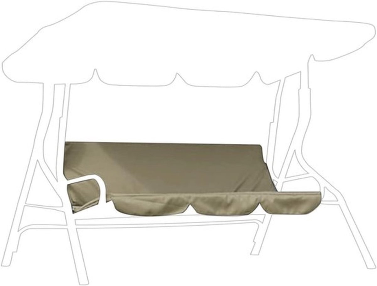 Kussenhoes voor Buiten Swing Hangmat, Waterdichte Beschermhoes voor 3-Persoons Zitje, 150x150x10cm