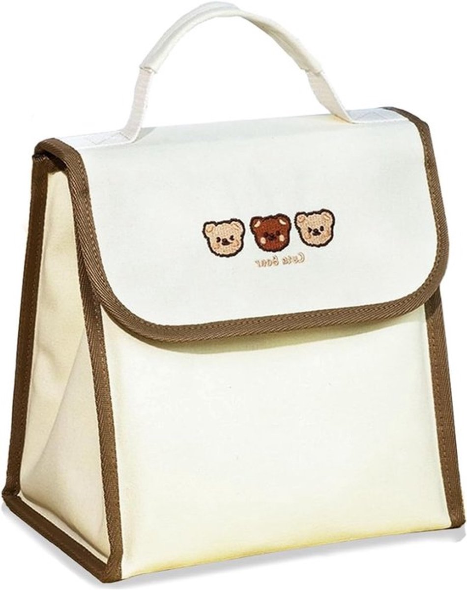 Isolerende Koeltas voor Lunch, Picknick en Reizen - Schattig Berenpatroon, Ideaal voor Voedsel en Snacks