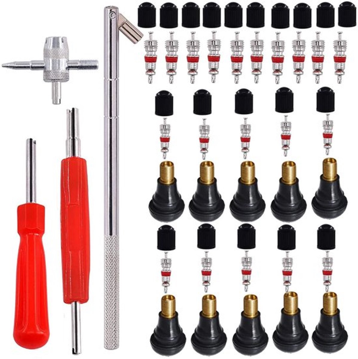 Bandenventiel Gereedschap - TR 412 Rubber Kleppen - Ventielinzetstuk - Ventielstelpen - Verwijderingsgereedschap - Geschikt voor fiets/motor/auto - Ventielgereedschap