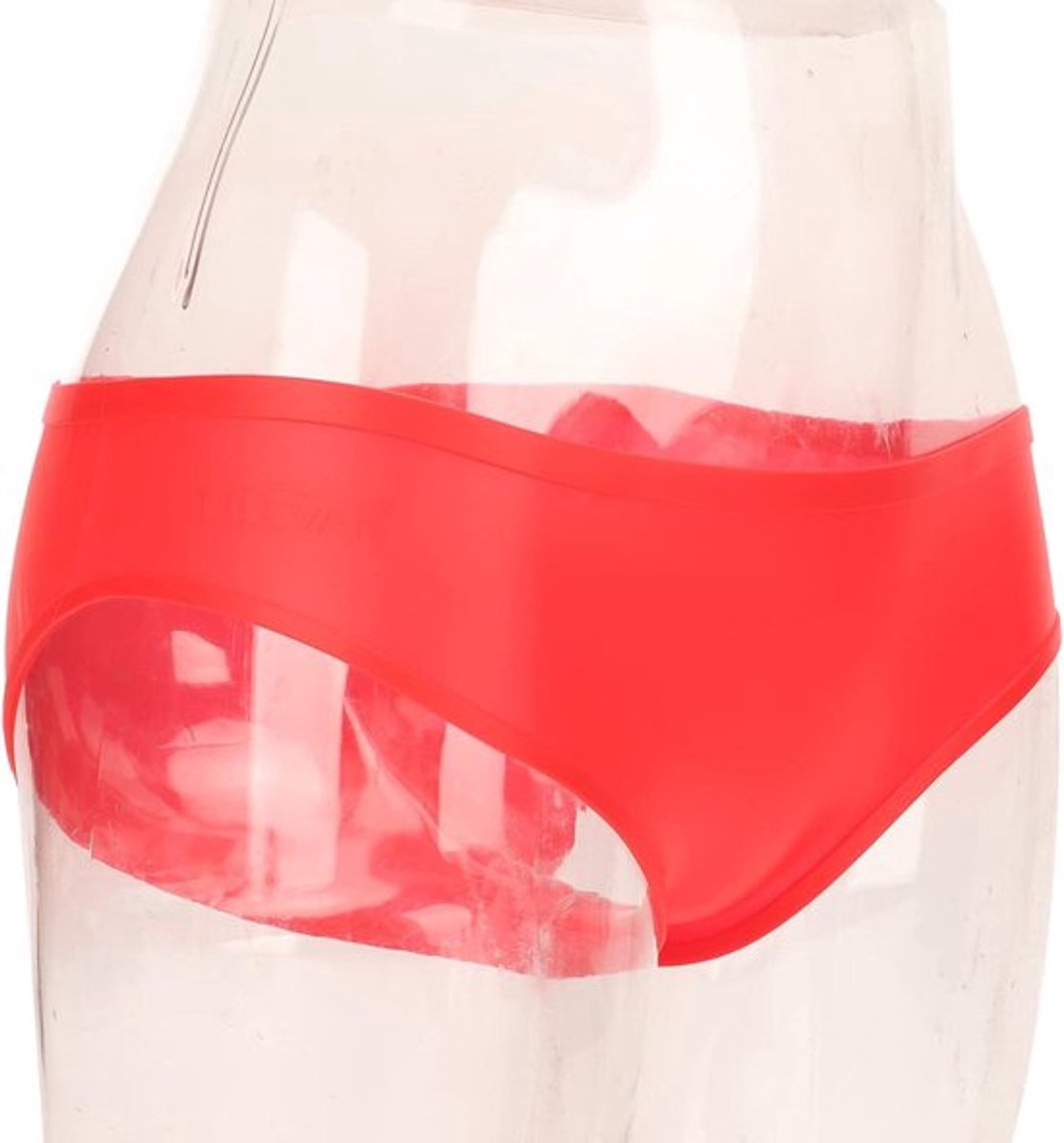 Zwemshorts voor dames tijdens menstruatie - Rood, elastisch en naadloos - Geschikt voor zwembad - Menstruatie bikini met siliconen.