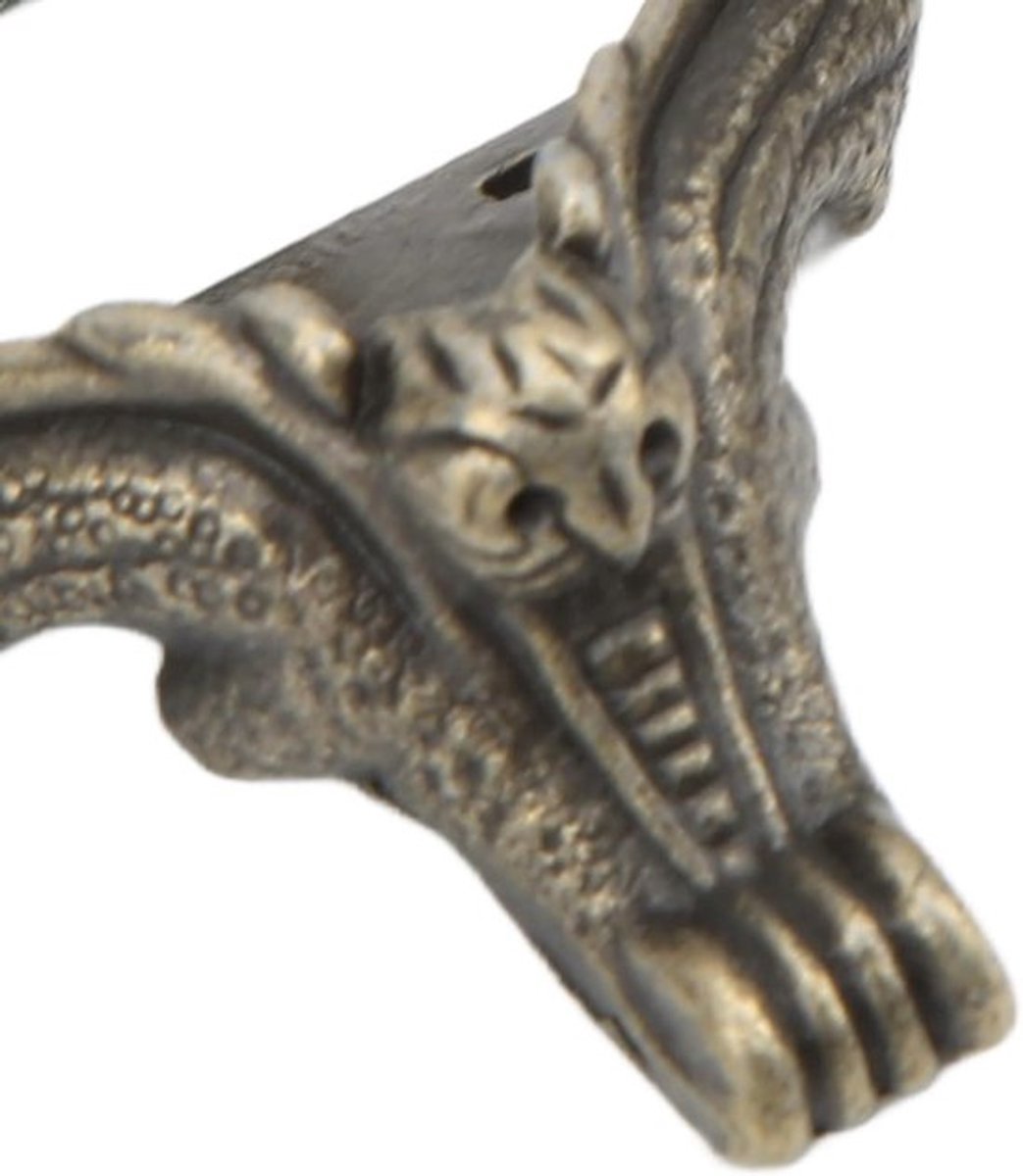 Sieraden doos voeten - Vintage stijl - Antiek messing - Houten behuizing - Decoratieve poten - DIY sieraden borst - Hoekbeschermer - 4 stuks