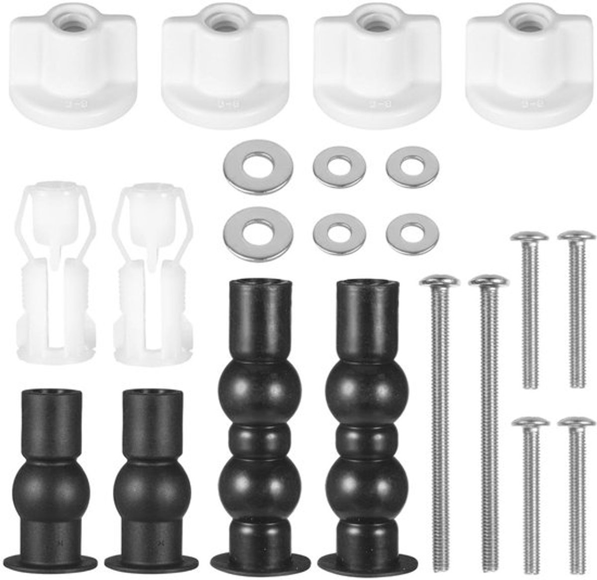 Universele Wc-Bril Bevestigingsset - Scharnierbeslag voor Toiletdeksel - Schroef voor Reparatie - Badkamer Accessoires