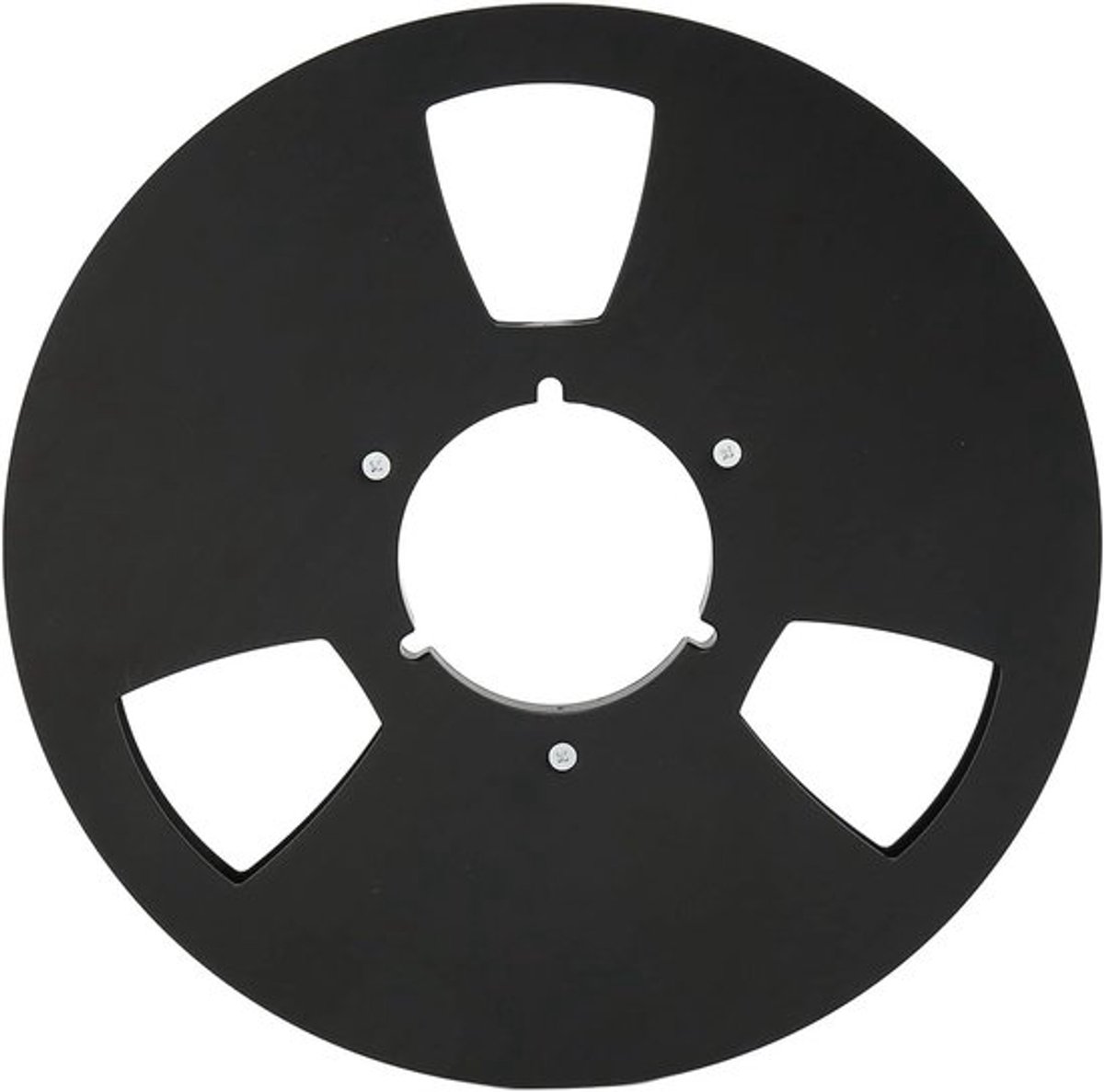 Lege Bandspoel van 10 Inch - Open Aluminium Spoel voor Grand Master 456 Geluidsbanden voor 1/4 Inch Tape (Zwart) - Perfect voor Audio-opnames en Tapeherstel