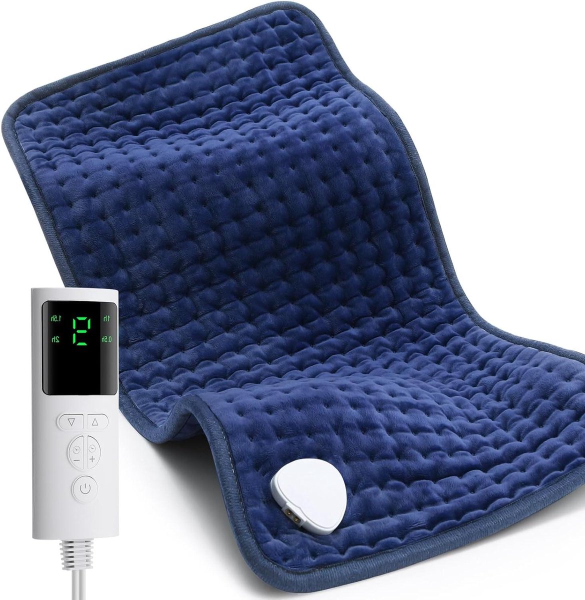 Verwarmingskussen Elektrisch - Warmtekussen Zacht - Pijnverlichting Ontspanning - 9 Warmteniveaus - 61x30 cm - Grijs