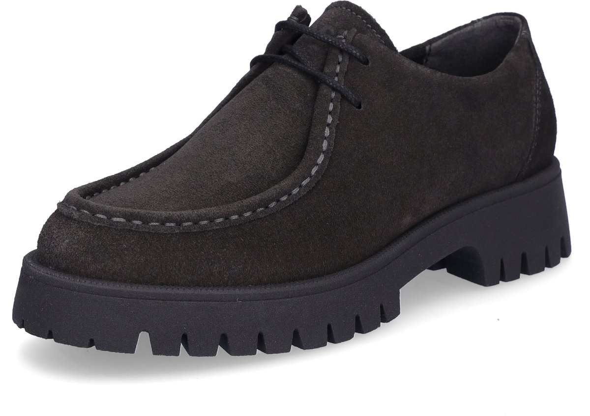 MIDS MINKA dames veterschoen grijs