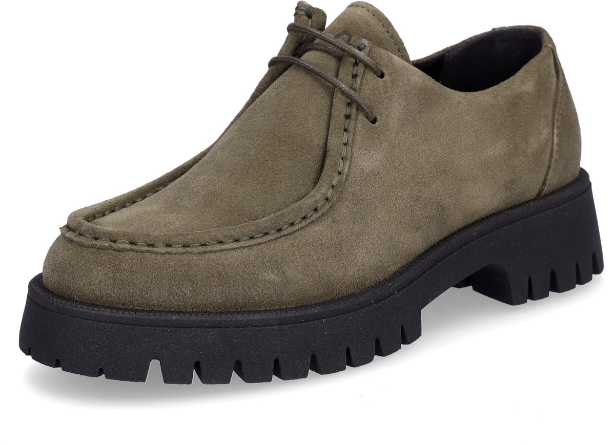 MIDS MINKA dames veterschoen olijfgroen