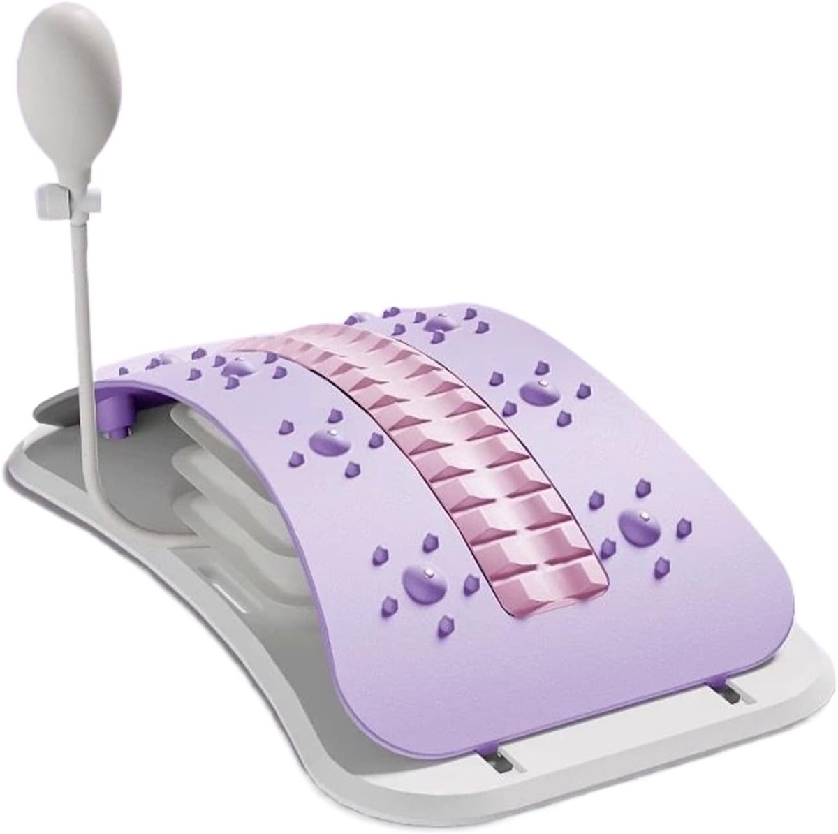 Back Stretcher, verstelbaar lumbale tractieapparaat, fitnessmassageapparaat voor rugstrekken, voor woning, kantoor, reizen, woonkamer, slaapkamer