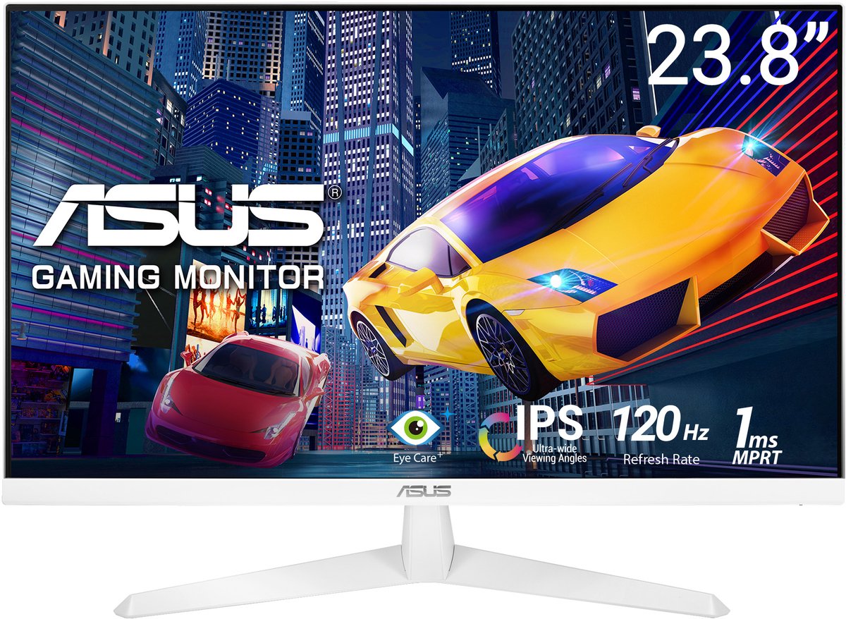 ASUS VY249HGR-W Eye Care - FHD IPS Monitor - 120Hz - 1ms - 24 Inch - Wit